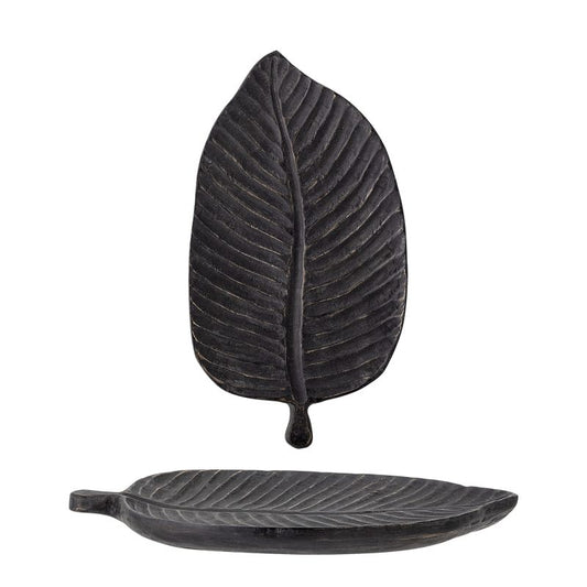 Mango wood leaf tray